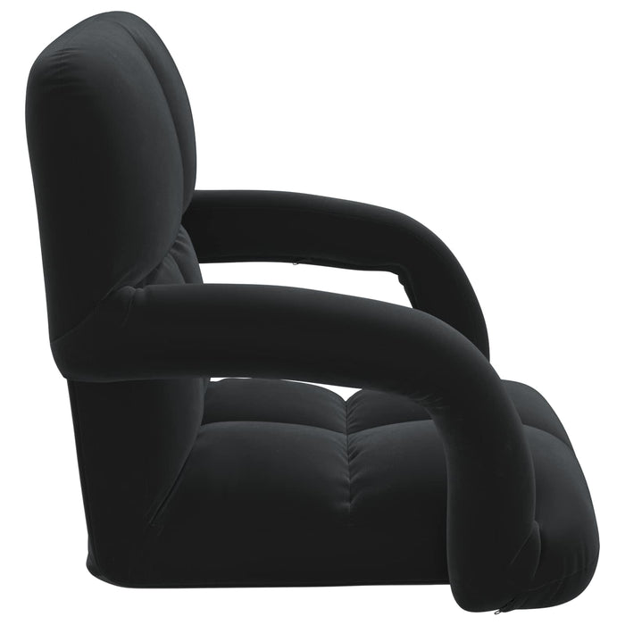 Scaun de podea Negru 58 x 62 x 58 cm Catifea - WALTI WALTI