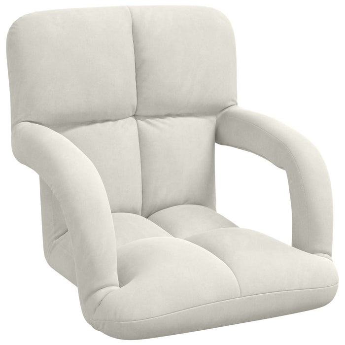 Scaun de podea Crem 58 x 62 x 58 cm Catifea - WALTI WALTI