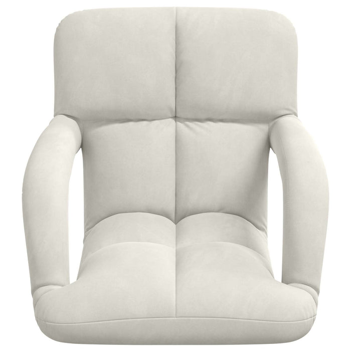 Scaun de podea Crem 58 x 62 x 58 cm Catifea - WALTI WALTI