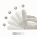 Scaun de podea Crem 58 x 62 x 58 cm Catifea - WALTI WALTI