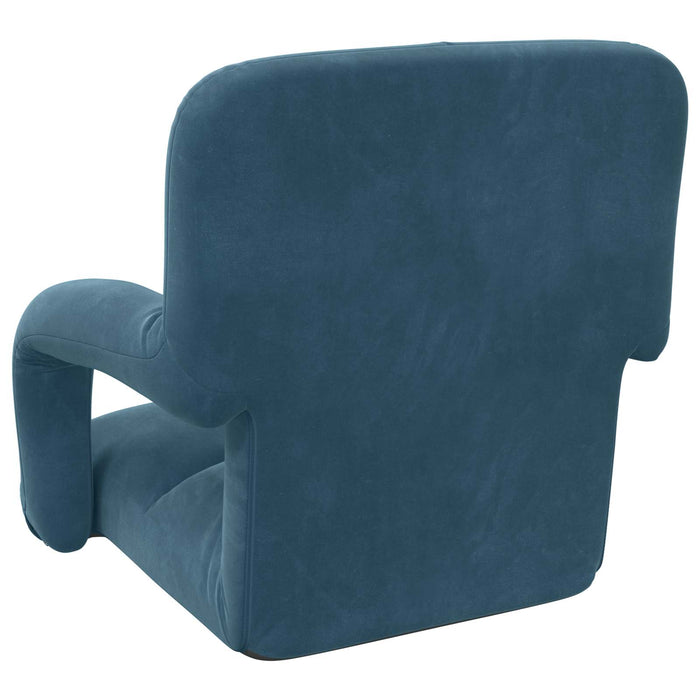 Scaun de podea albastru 58 x 62 x 58 cm Catifea - WALTI WALTI