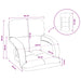 Scaun de podea albastru 58 x 62 x 58 cm Catifea - WALTI WALTI