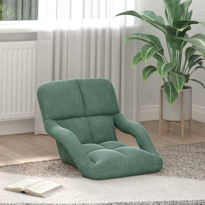 Scaun de podea Verde Mării 58 x 62 x 58 cm Catifea - WALTI WALTI