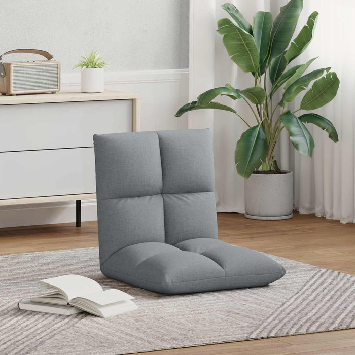 Scaun de podea Gri deschis 50 x 61 x 57 cm țesătură - WALTI WALTI
