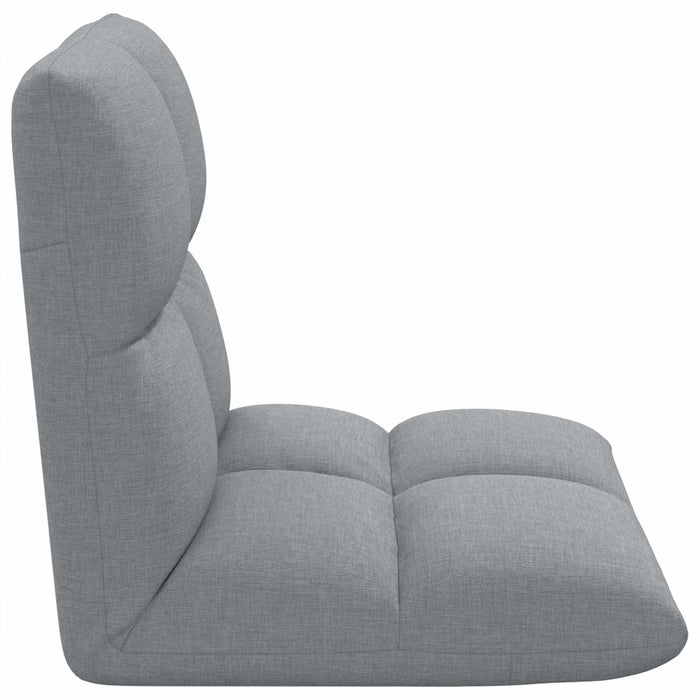 Scaun de podea Gri deschis 50 x 61 x 57 cm țesătură - WALTI WALTI