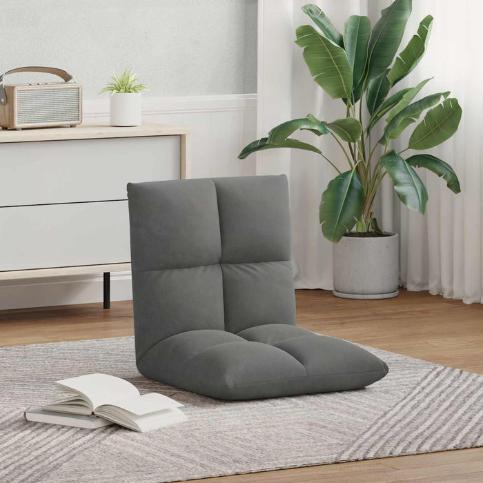 Scaun de podea Gri închis 50 x 61 x 57 cm Catifea - WALTI WALTI