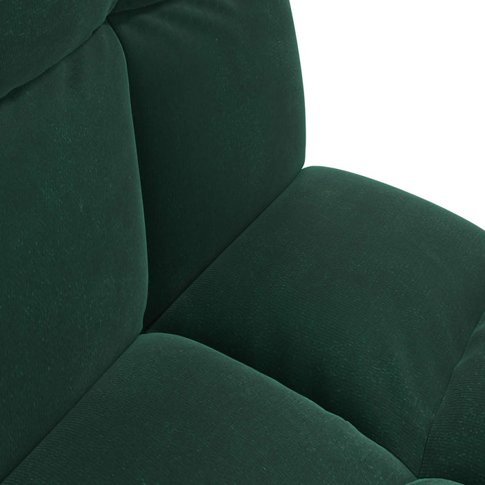 Scaun de podea Verde închis 50 x 61 x 57 cm Catifea - WALTI WALTI