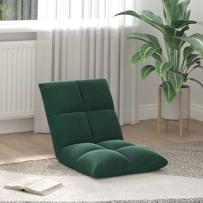 Scaun de podea Verde închis 50 x 61 x 57 cm Catifea - WALTI WALTI