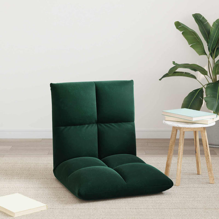 Scaun de podea Verde închis 50 x 61 x 57 cm Catifea - WALTI WALTI