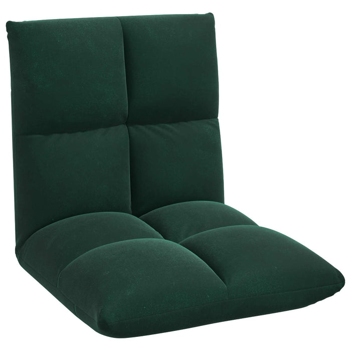 Scaun de podea Verde închis 50 x 61 x 57 cm Catifea - WALTI WALTI