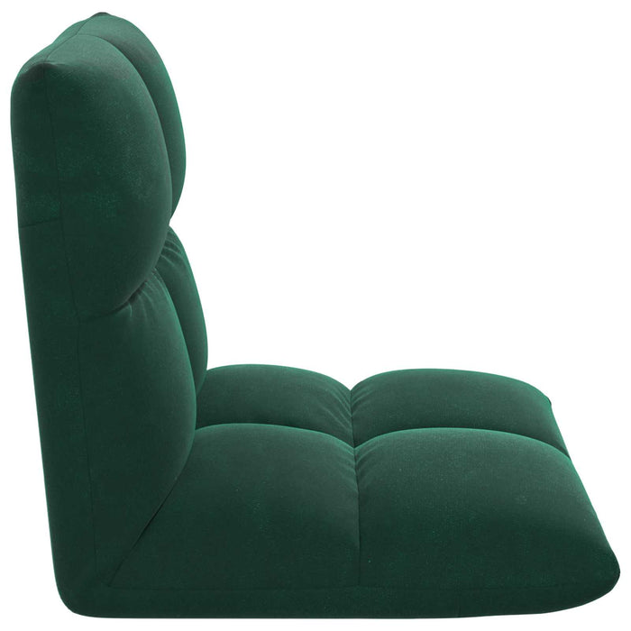 Scaun de podea Verde închis 50 x 61 x 57 cm Catifea - WALTI WALTI