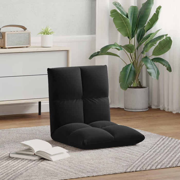 Scaun de podea Negru 50 x 61 x 57 cm Catifea - WALTI WALTI