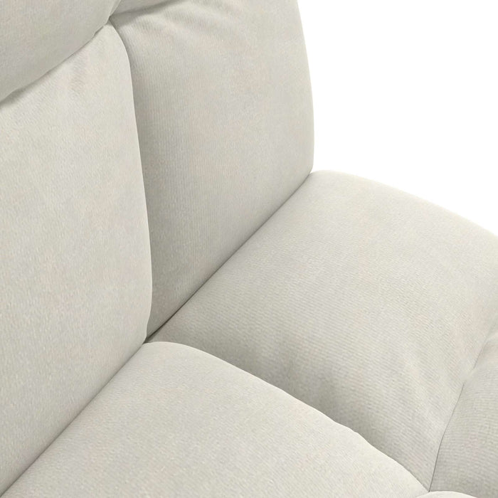 Scaun de podea Crem 50 x 61 x 57 cm Catifea - WALTI WALTI