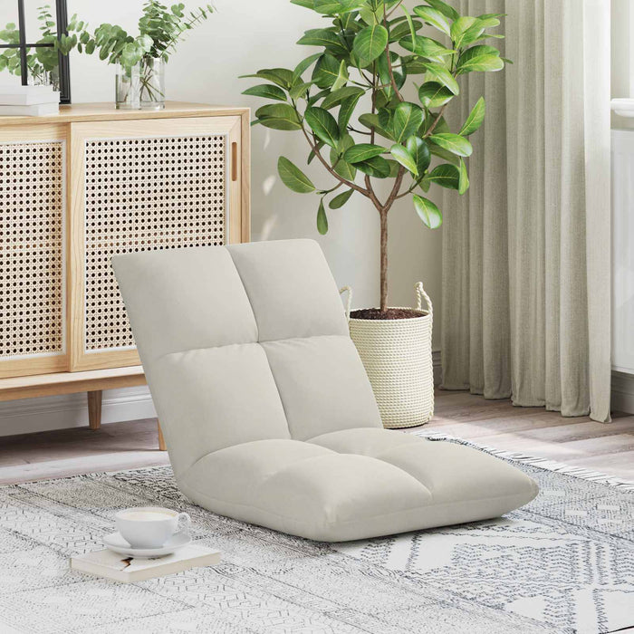 Scaun de podea Crem 50 x 61 x 57 cm Catifea - WALTI WALTI