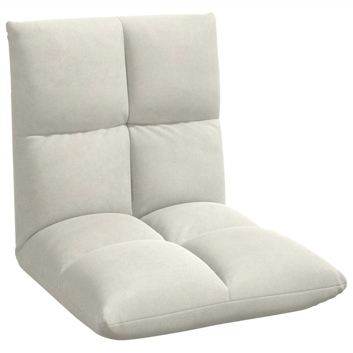 Scaun de podea Crem 50 x 61 x 57 cm Catifea - WALTI WALTI