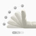 Scaun de podea Crem 50 x 61 x 57 cm Catifea - WALTI WALTI