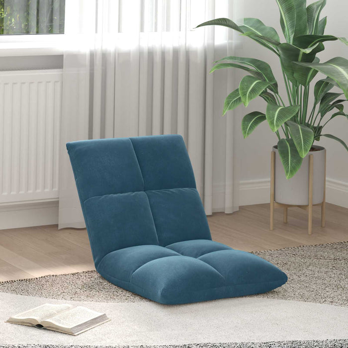 Scaun de podea albastru 50 x 61 x 57 cm Catifea - WALTI WALTI