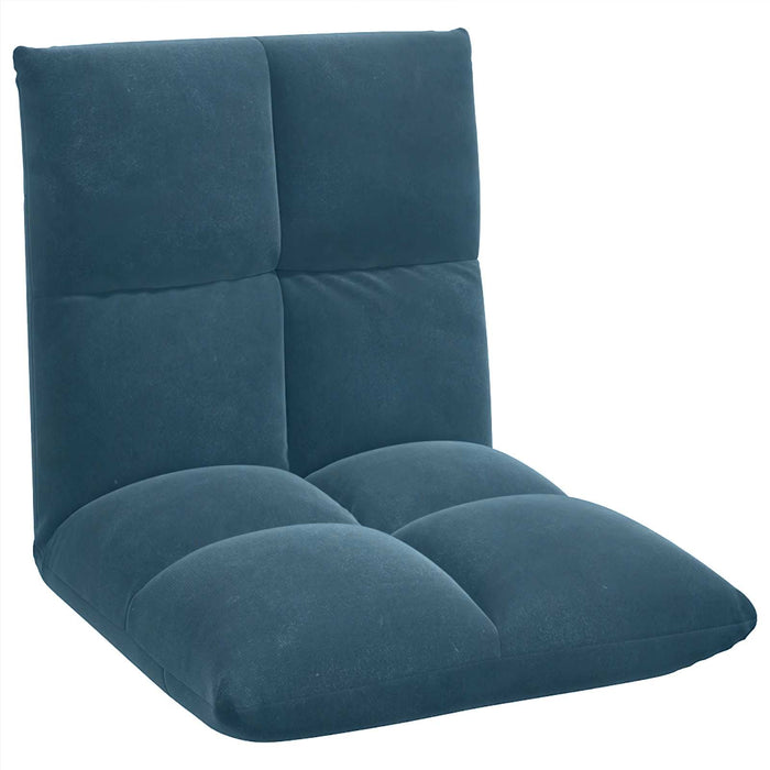 Scaun de podea albastru 50 x 61 x 57 cm Catifea - WALTI WALTI