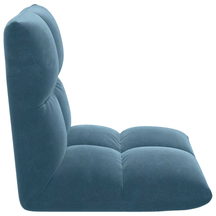 Scaun de podea albastru 50 x 61 x 57 cm Catifea - WALTI WALTI