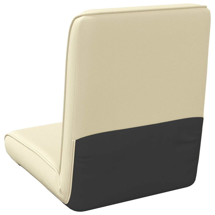 Scaun de podea Crem 50 x 73 x 60 cm Piele artificială - WALTI WALTI