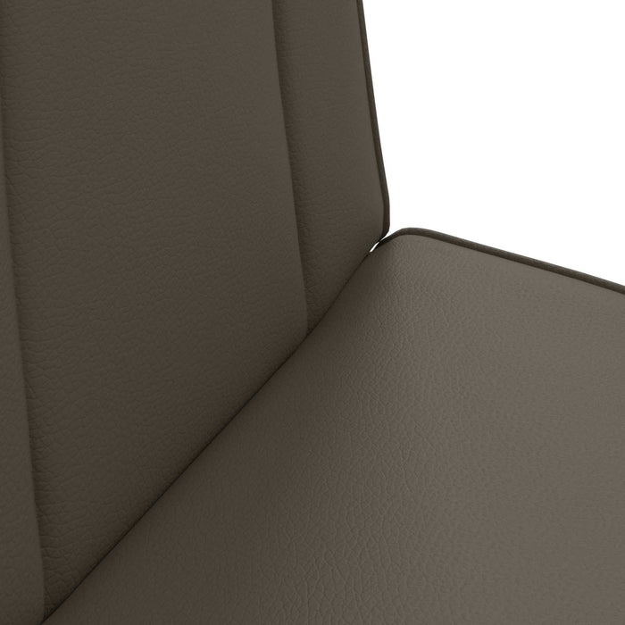 Scaun de podea Gri 50 x 73 x 60 cm Piele artificială - WALTI WALTI
