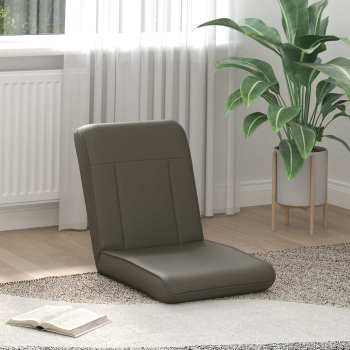Scaun de podea Gri 50 x 73 x 60 cm Piele artificială - WALTI WALTI