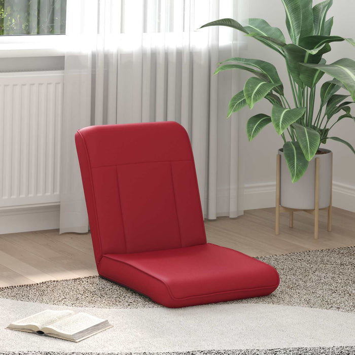 Scaun de podea Roșu Vin 50 x 73 x 60 cm Piele artificială - WALTI WALTI
