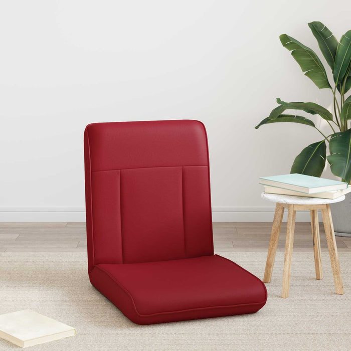 Scaun de podea Roșu Vin 50 x 73 x 60 cm Piele artificială - WALTI WALTI