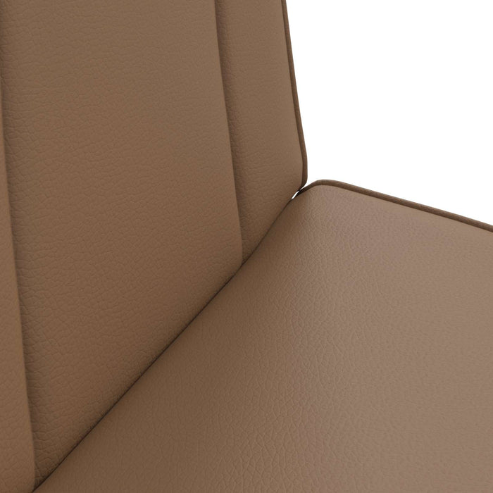 Scaun de podea Cappuccino 50 x 73 x 60 cm Piele artificială - WALTI WALTI