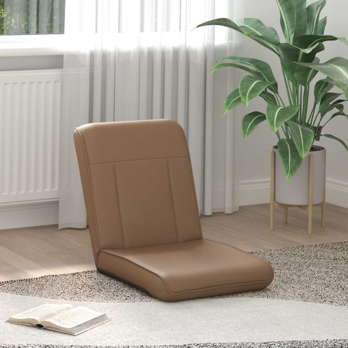 Scaun de podea Cappuccino 50 x 73 x 60 cm Piele artificială - WALTI WALTI