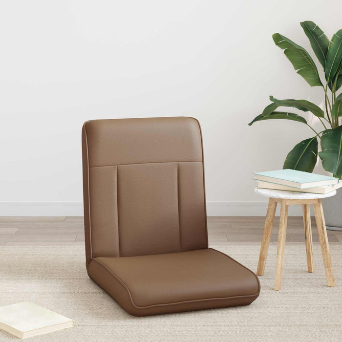 Scaun de podea Cappuccino 50 x 73 x 60 cm Piele artificială - WALTI WALTI