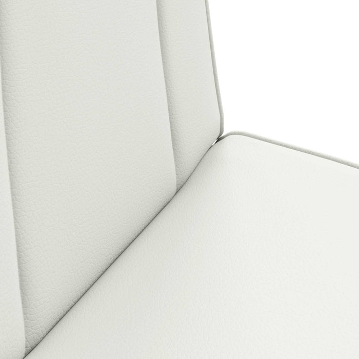 Scaun de podea Alb 50 x 73 x 60 cm Piele artificială - WALTI WALTI