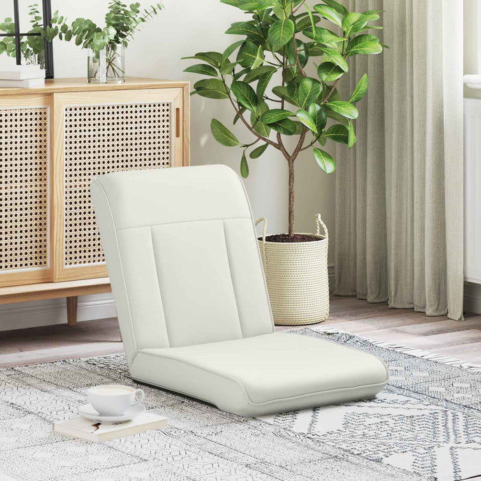 Scaun de podea Alb 50 x 73 x 60 cm Piele artificială - WALTI WALTI