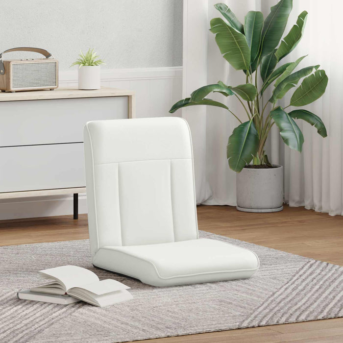 Scaun de podea Alb 50 x 73 x 60 cm Piele artificială - WALTI WALTI