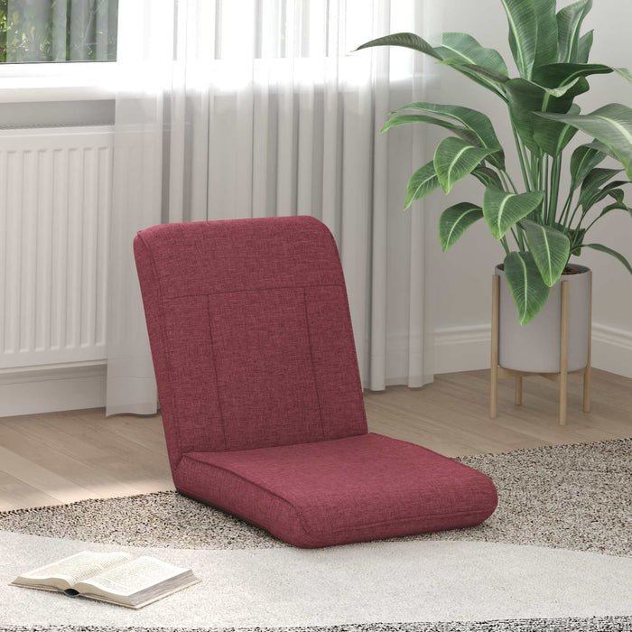 Scaun de podea Roșu Vin 50 x 73 x 60 cm țesătură - WALTI WALTI