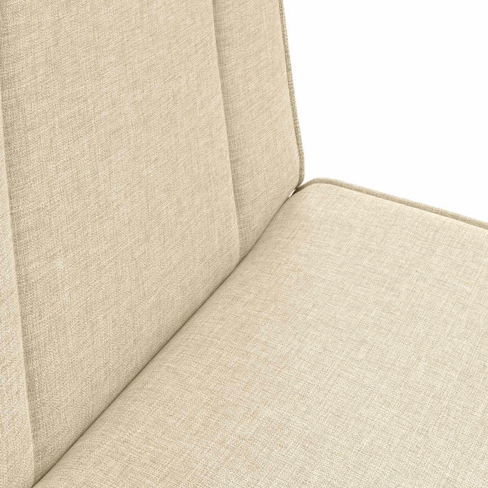 Scaun de podea Crem 50 x 73 x 60 cm țesătură - WALTI WALTI