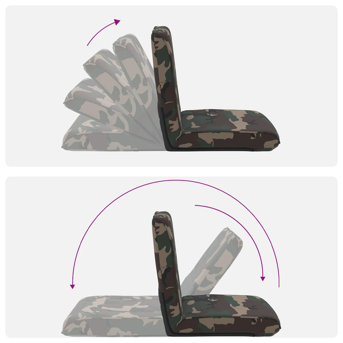 Scaun de podea Verde Army 50 x 73 x 60 cm țesătură - WALTI WALTI