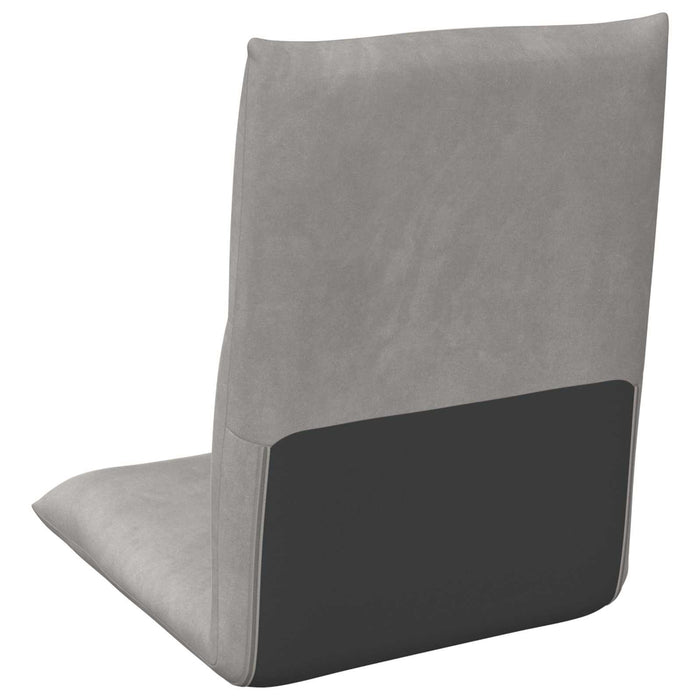 Scaun de podea Gri deschis 46 x 50 x 61 cm Catifea - WALTI WALTI