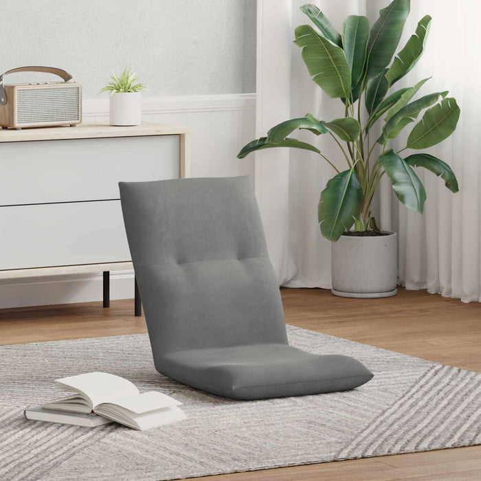 Scaun de podea Gri închis 46 x 50 x 61 cm Catifea - WALTI WALTI