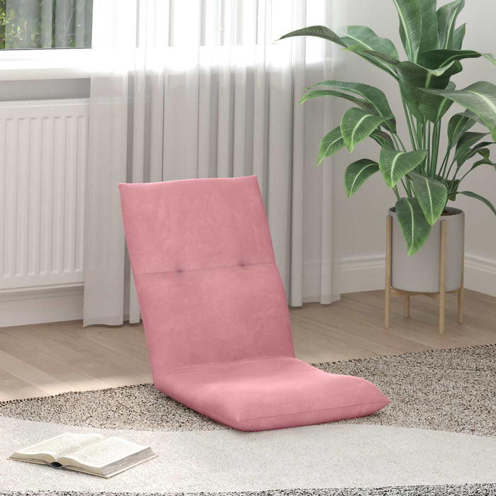 Scaun de podea Roz 46 x 50 x 61 cm Catifea - WALTI WALTI