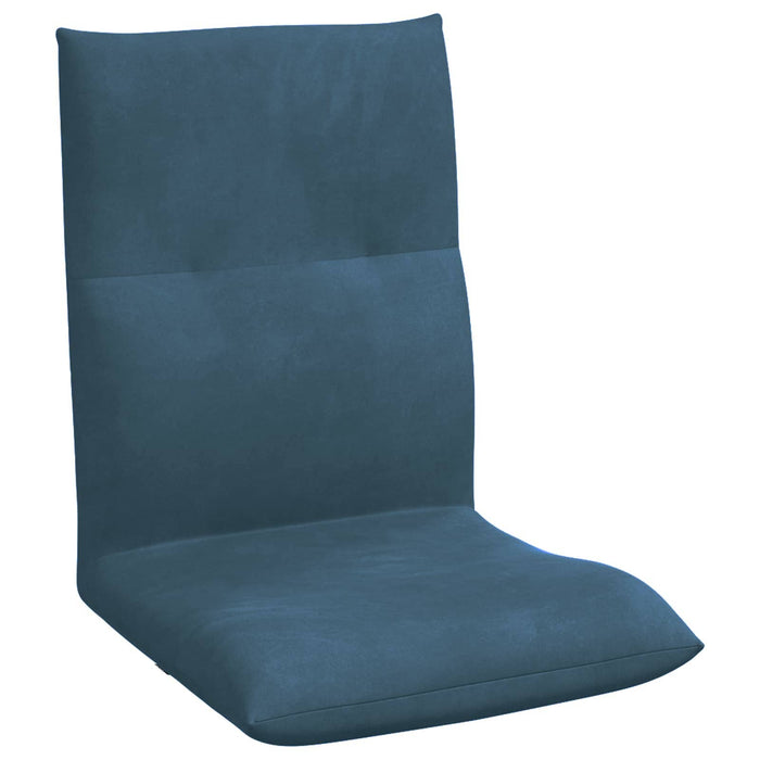 Scaun de podea albastru 46 x 50 x 61 cm Catifea - WALTI WALTI