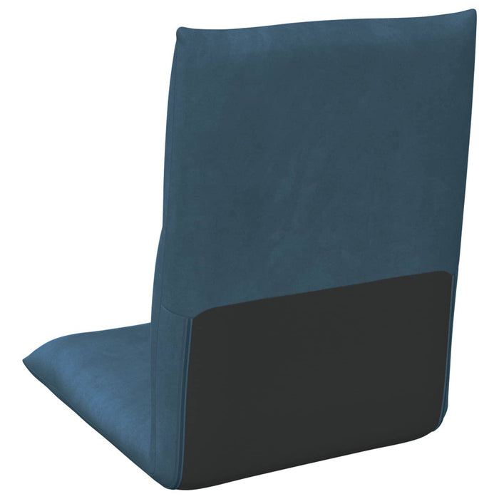 Scaun de podea albastru 46 x 50 x 61 cm Catifea - WALTI WALTI