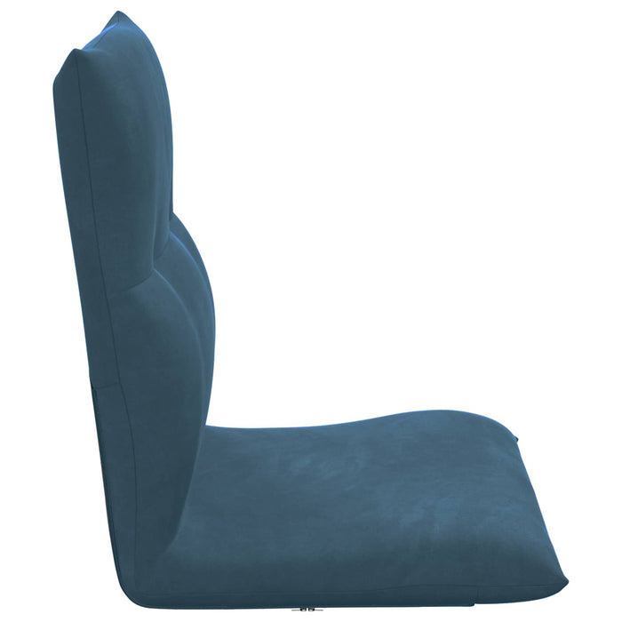 Scaun de podea albastru 46 x 50 x 61 cm Catifea - WALTI WALTI