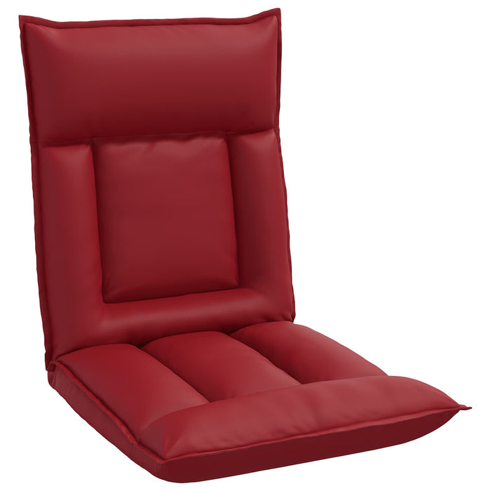 Scaun de podea Roșu Vin 55 x 61 x 70 cm Piele artificială - WALTI WALTI