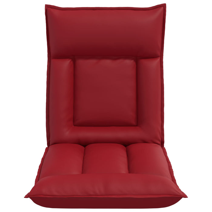 Scaun de podea Roșu Vin 55 x 61 x 70 cm Piele artificială - WALTI WALTI