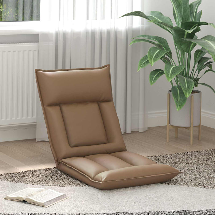 Scaun de podea Cappuccino 55 x 61 x 70 cm Piele artificială - WALTI WALTI