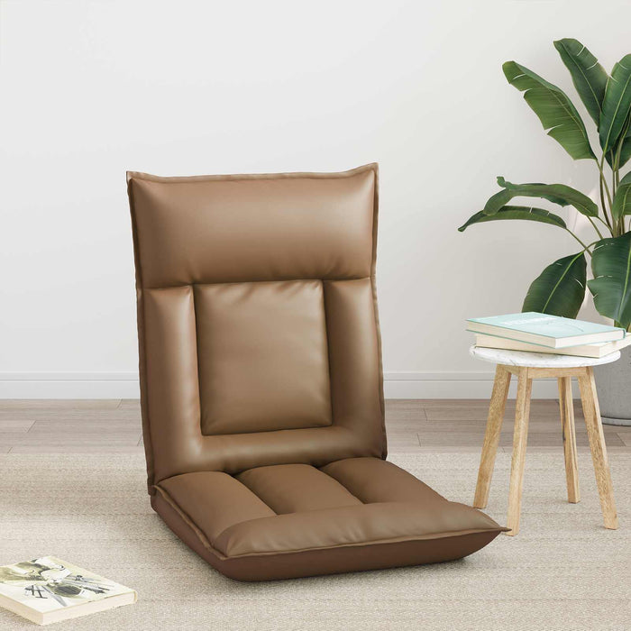 Scaun de podea Cappuccino 55 x 61 x 70 cm Piele artificială - WALTI WALTI