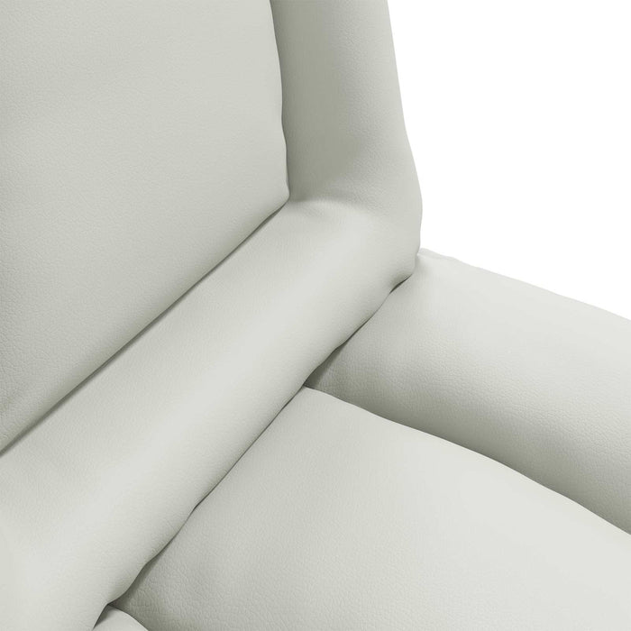 Scaun de podea Alb 55 x 61 x 70 cm Piele artificială - WALTI WALTI