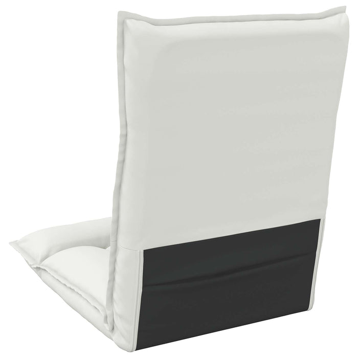 Scaun de podea Alb 55 x 61 x 70 cm Piele artificială - WALTI WALTI
