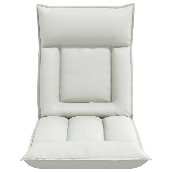 Scaun de podea Alb 55 x 61 x 70 cm Piele artificială - WALTI WALTI